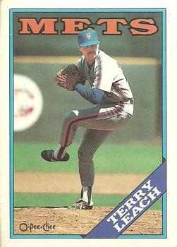 1988 O-Pee-Chee Baseball Cards 391     Terry Leach